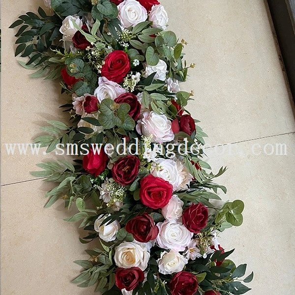 artificial flower row