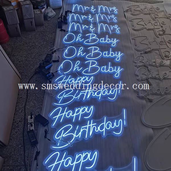 light up wedding sign