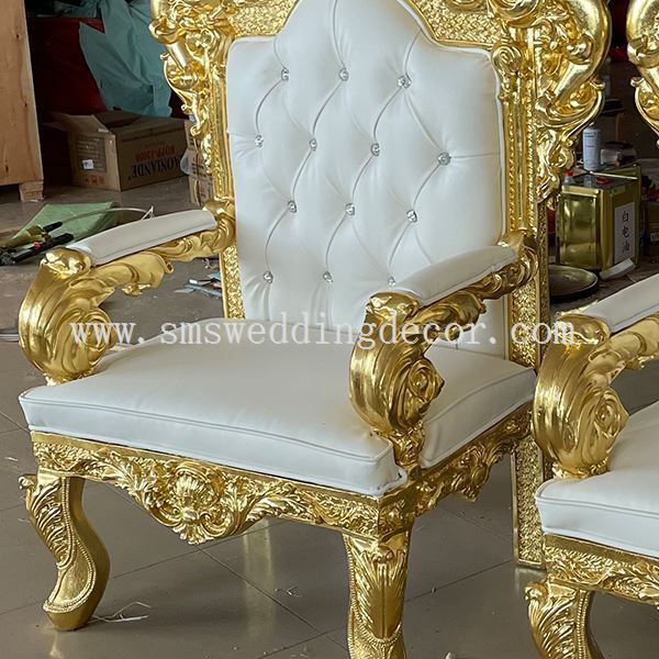 white gold throne