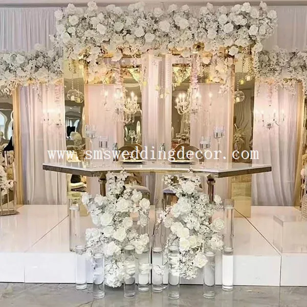 gold arch backdrop