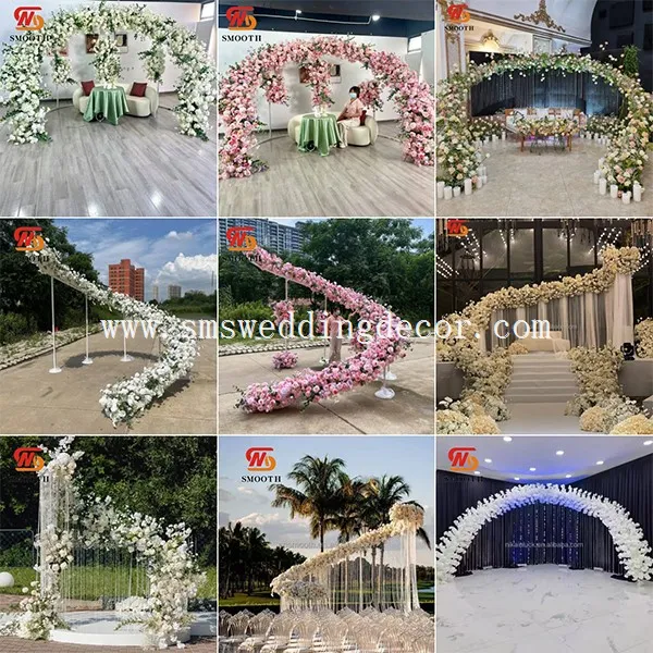 curved flower arch curved flower arch