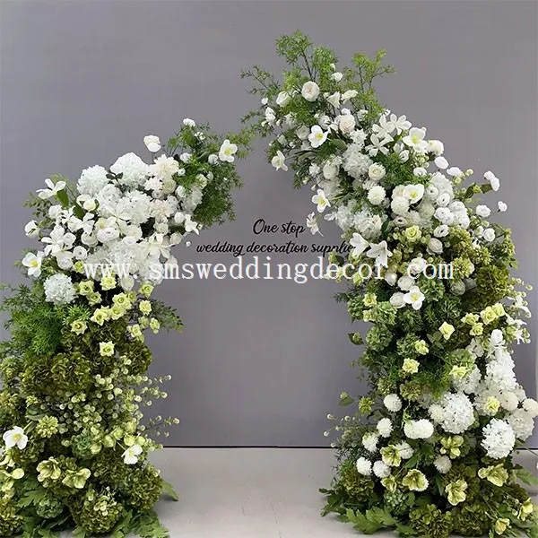 deconstructed flower arch