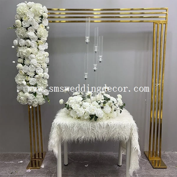 white flower wreath